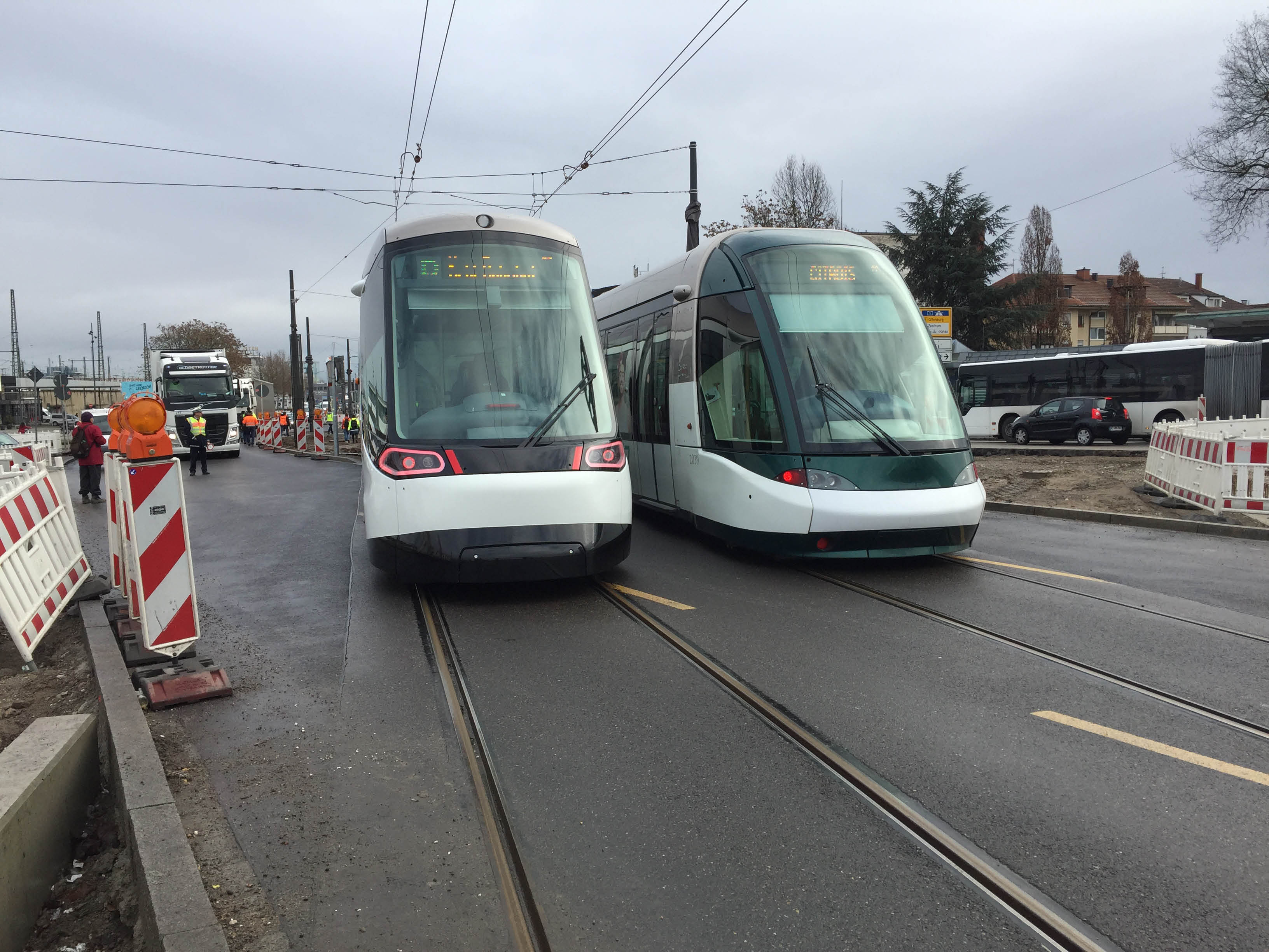 Le groupe alsacien Lingenheld a été sélectionné pour les travaux de la deuxième phase du tram entre la gare et la mairie de Kehl. © DR