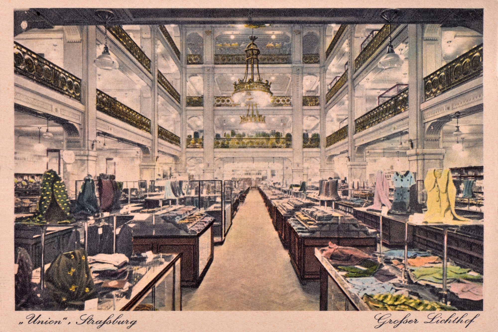 L'intérieur du magasin en 1939