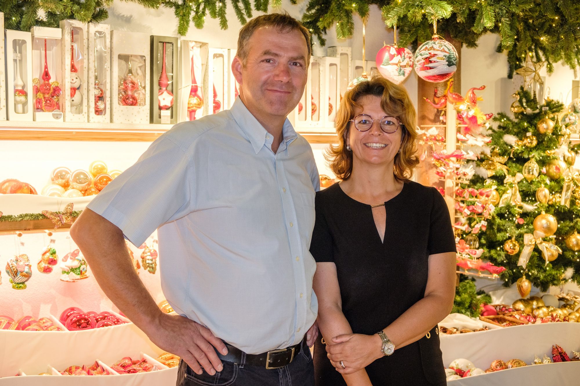 Chez Marc Burrer et Marie-Claire Gollentz, à Riquewihr c’est Noël toute l’année ! © Michel Caumes