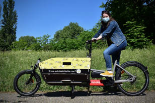 Le vélo-cargo présente de nombreux avantages. © DR