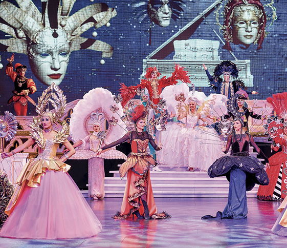 Le Royal Palace a été l’un des premiers dans le monde du cabaret à avoir installé un mur de leds autour de sa scène.© DR