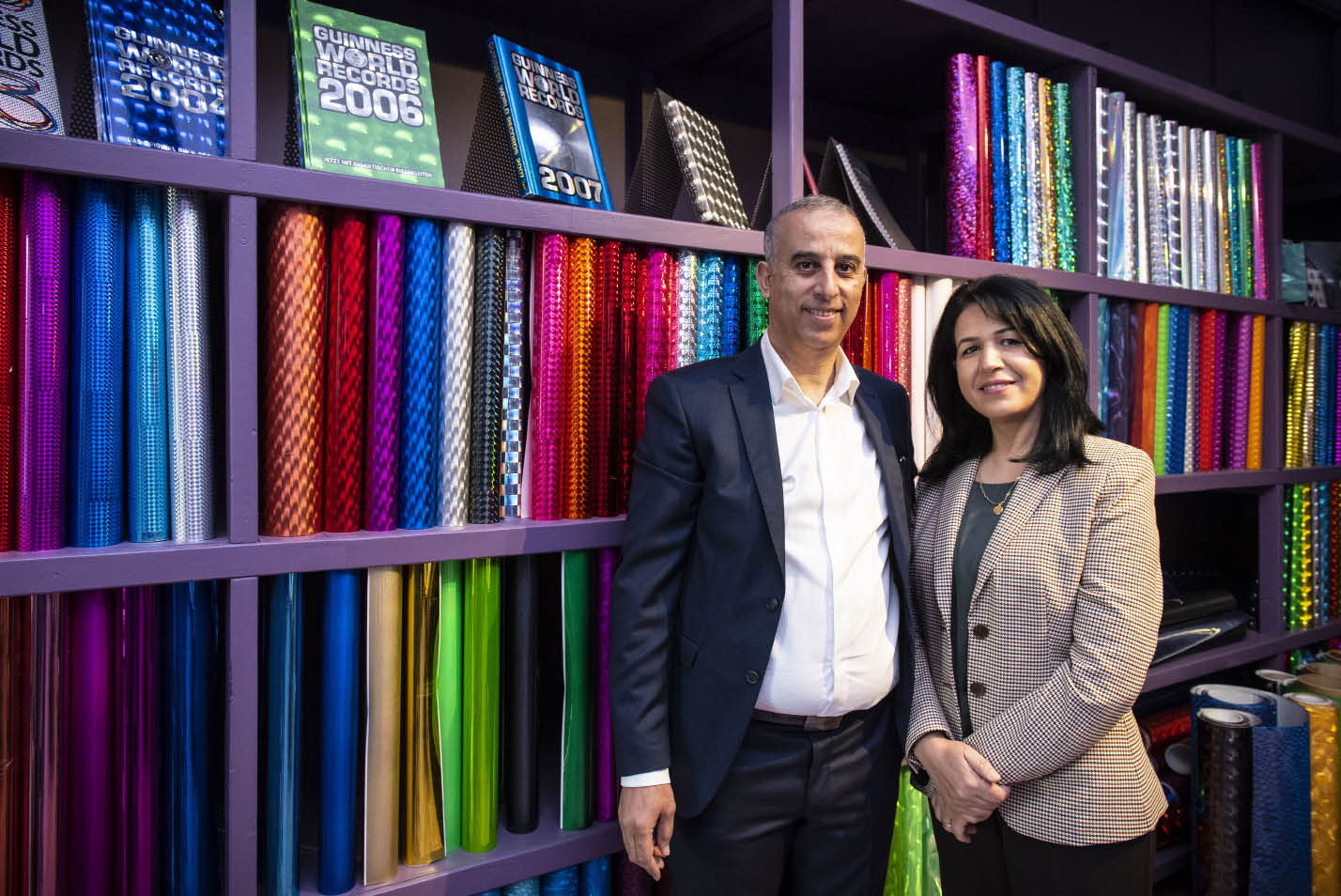 Hassane et Souad Outzinout ont repris, en 2020, l'entreprise Mari spécialisée dans le découpage de papier et carton. © Dorothée Parent