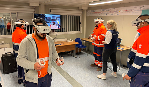 La réalité virtuelle est utilisée pour sensibiliser les employés à la prévention des accidents lors de « journées sécurité ». © DR
