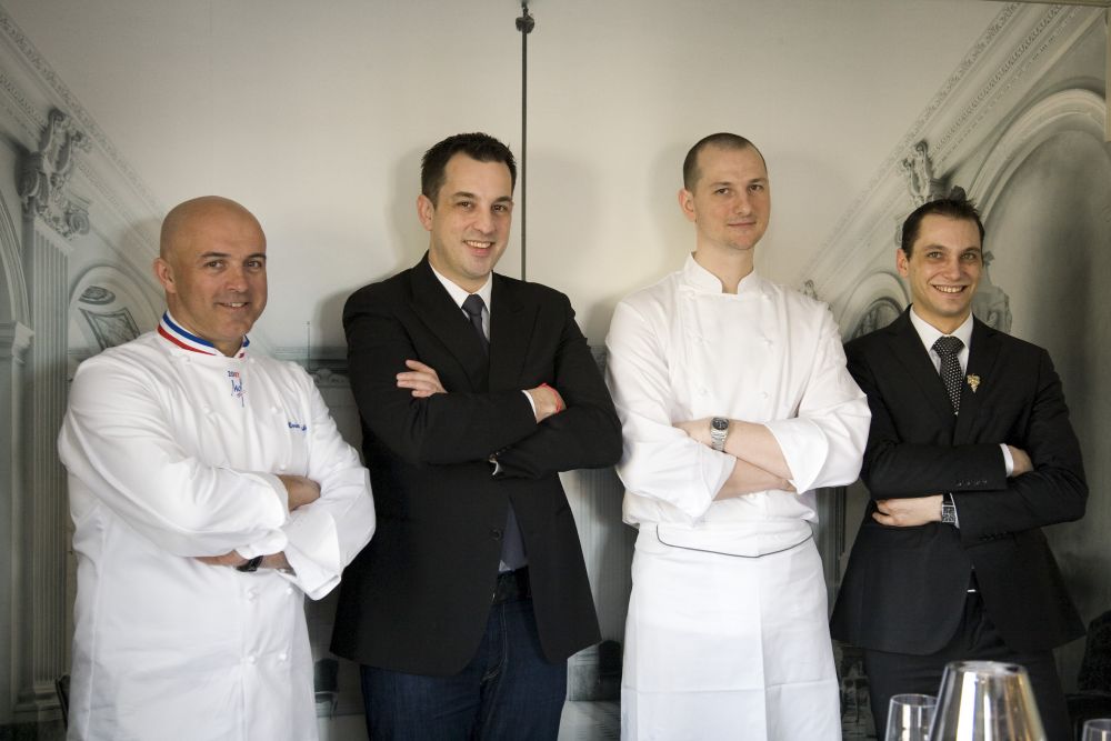 de gauche à droite : Olivier Nasti, Cédric Moulot, Guillaume Scheer et Michael Wagner. Doc remis